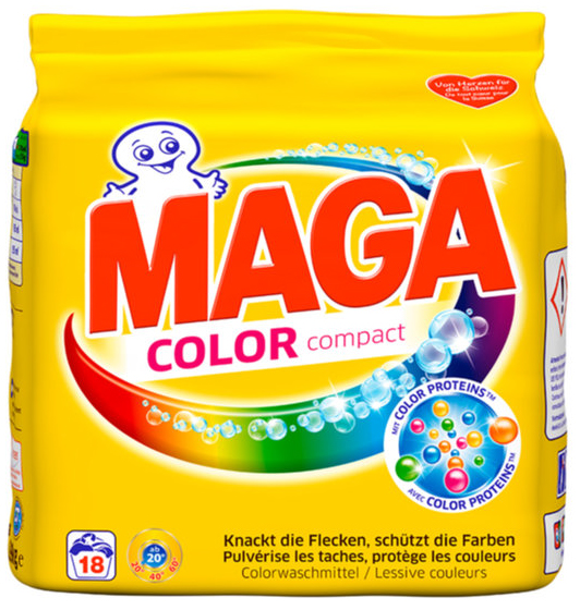 MAGA Color Pulver: Die Kraft, Flecken bei niedriger Temperatur zu entfernen